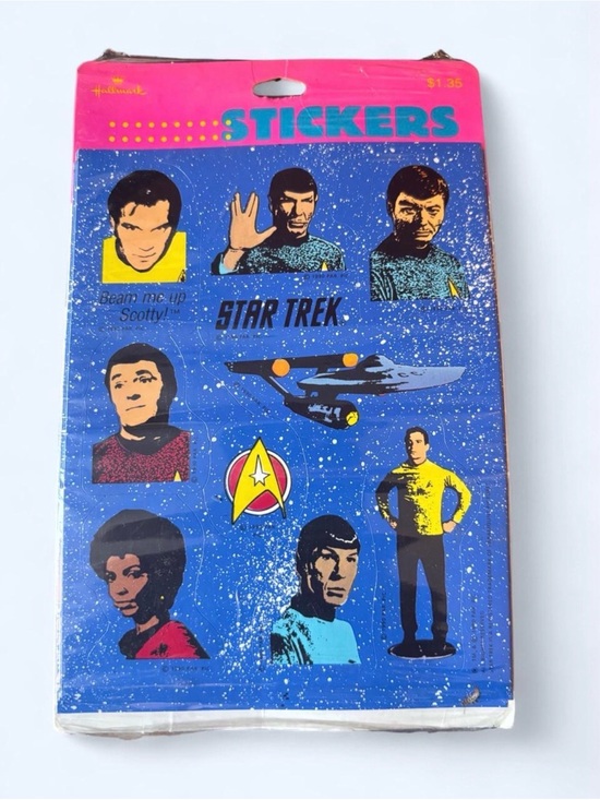 Other - Vintage 1990 Star Trek Hallmark Stickers